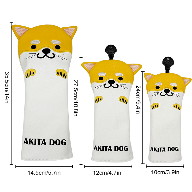 골프 클럽 헤드커버 세트 강아지 만화 동물 드라이버 페 - Golf Equipment Set 리뷰 및 가격